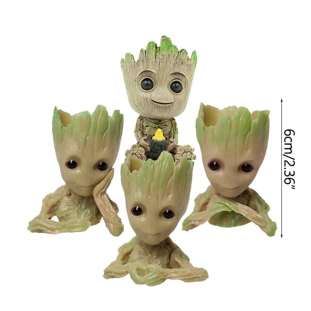 Home Decoration Crafts Miniature Model Office Desktop Display Cartoon Groot Figurines Handicrafts Decor Tree Man Ornament 5CM