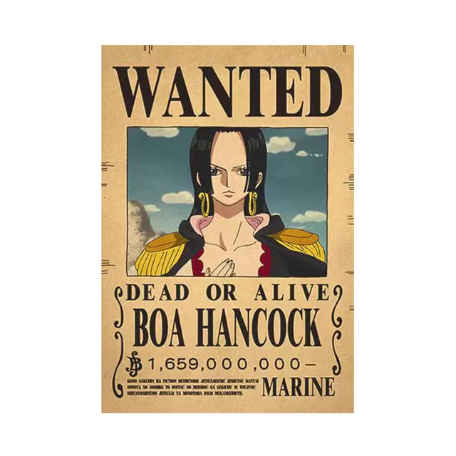 Vintage One Piece Bounty Posters-Luffy &amp; Crew para decoración de pared - 40 opciones 