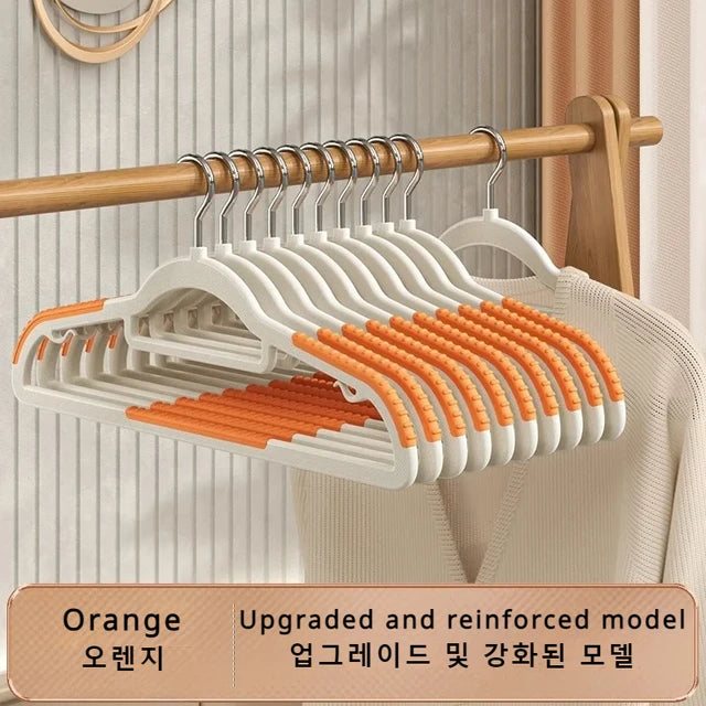 Anti Slip Hanger Household Clothes Hanger Plastic Non Marking and Anti Slip Hanger Clothing Rack Drying Rack for Clothes