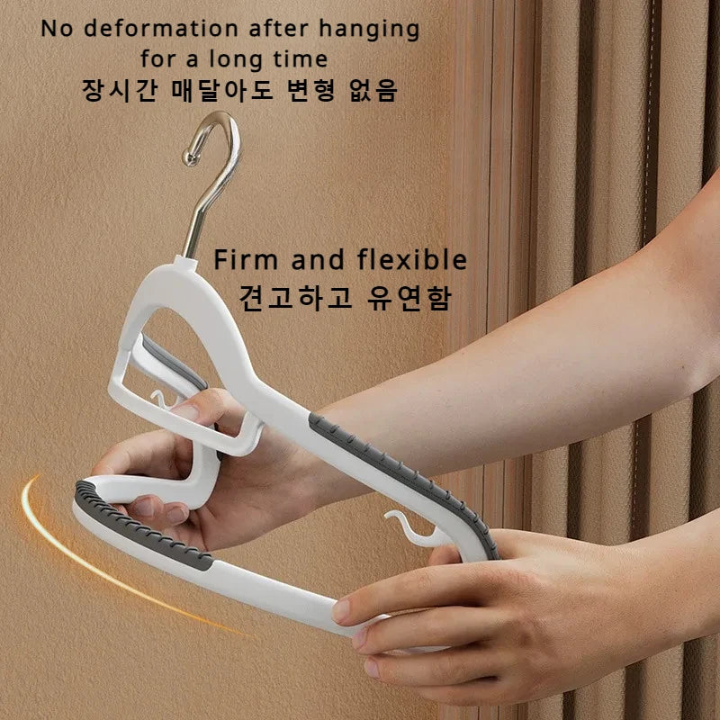 Anti Slip Hanger Household Clothes Hanger Plastic Non Marking and Anti Slip Hanger Clothing Rack Drying Rack for Clothes