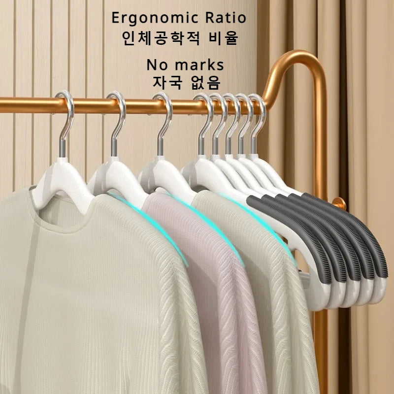 Anti Slip Hanger Household Clothes Hanger Plastic Non Marking and Anti Slip Hanger Clothing Rack Drying Rack for Clothes