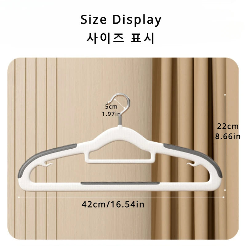 Anti Slip Hanger Household Clothes Hanger Plastic Non Marking and Anti Slip Hanger Clothing Rack Drying Rack for Clothes