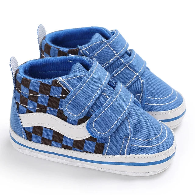 Adorables chaussures en toile pour bébé, semelle en coton, pour garçons et filles de 0 à 18 mois