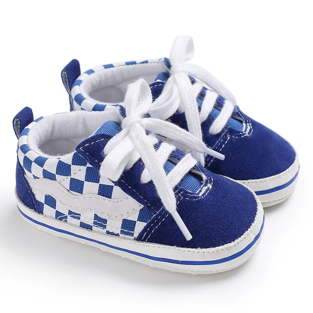 Adorables zapatos de lona para bebé, zapatos con suela de algodón para niños y niñas de 0 a 18 meses