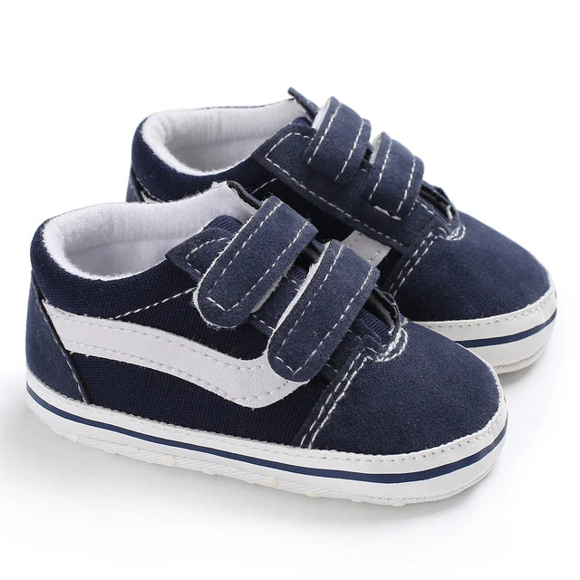 Adorable Canvas Baby Shoes Cotton Sole Toddler Shoes for Boys and Girls 0-18M