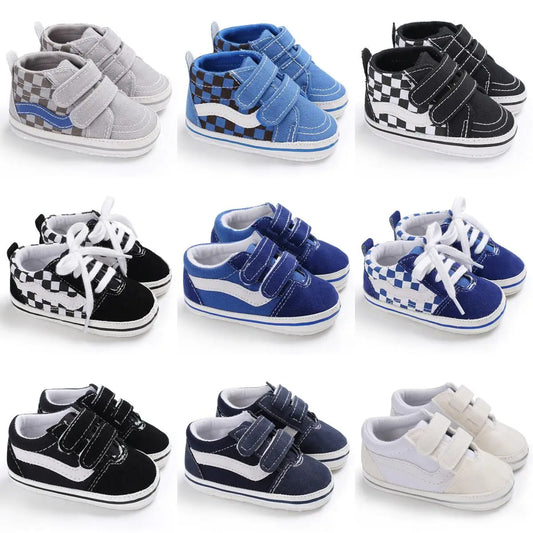 Adorable Canvas Baby Shoes Cotton Sole Toddler Shoes for Boys and Girls 0-18M