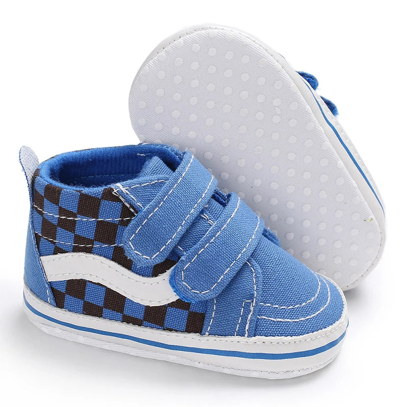 Adorable Canvas Baby Shoes Cotton Sole Toddler Shoes for Boys and Girls 0-18M