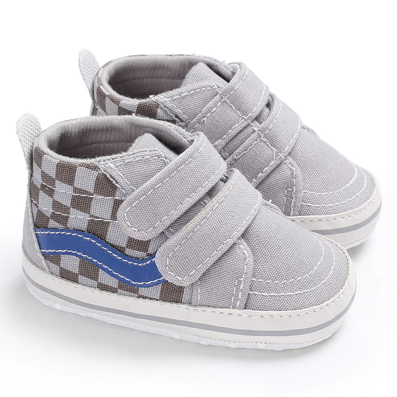 Adorables chaussures en toile pour bébé, semelle en coton, pour garçons et filles de 0 à 18 mois