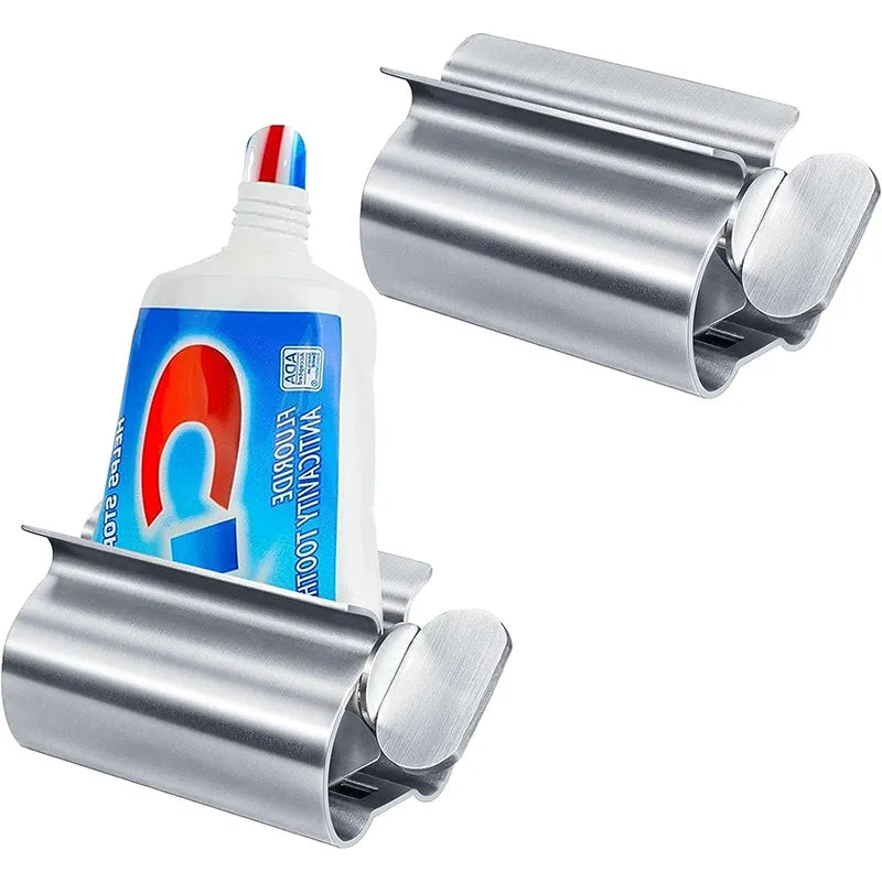 Bathroom Accessories Toothpaste Squeezer Tube Roller Stainless Steel Wringer Roller Rotate Dispenser for Ointments Cosmetics