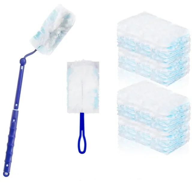 Disposable Dusters with Replace Heads Scalable Cleaning Brush Duty Duster Refills Electrostatic Duster Home Office Cleaning Tool