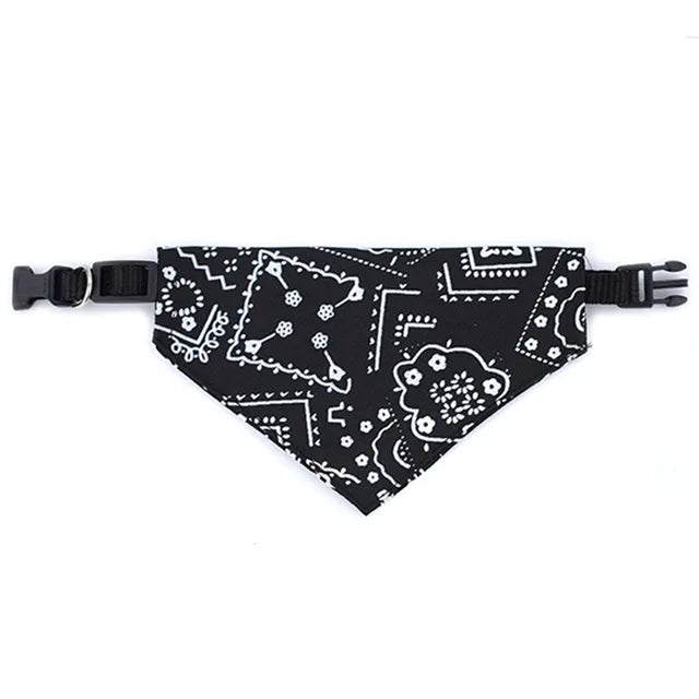 Dog Bandana Collar Scarf Adj Handkerchief for Puppy and Cat S M L Size Dogs