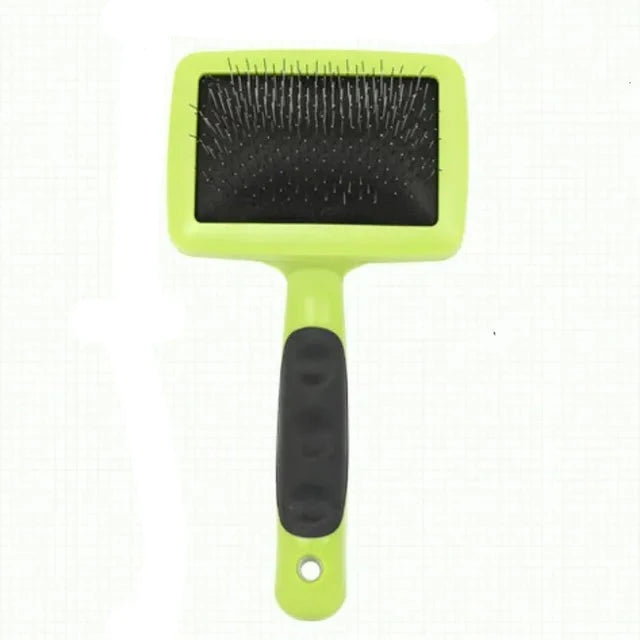 Brosse pour chien en acier inoxydable, peignes pour chiens, Massage, toilettage pour chiens, épilateur de poils d'animaux, outils de nettoyage, poignée souple, peigne pour chat