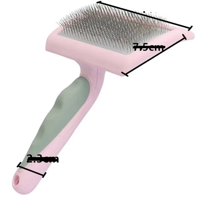 Brosse pour chien en acier inoxydable, peignes pour chiens, Massage, toilettage pour chiens, épilateur de poils d'animaux, outils de nettoyage, poignée souple, peigne pour chat