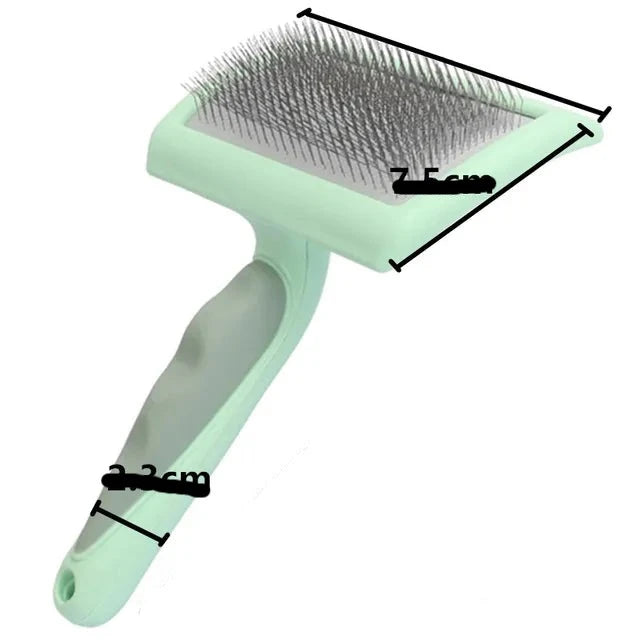 Brosse pour chien en acier inoxydable, peignes pour chiens, Massage, toilettage pour chiens, épilateur de poils d'animaux, outils de nettoyage, poignée souple, peigne pour chat