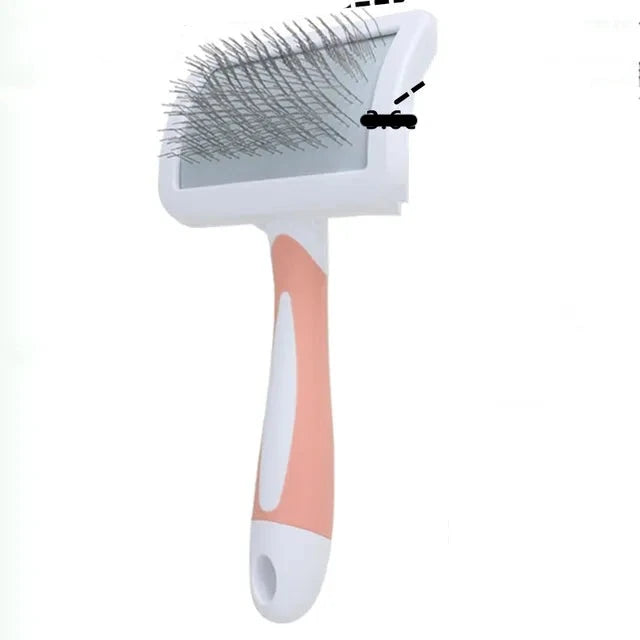 Brosse pour chien en acier inoxydable, peignes pour chiens, Massage, toilettage pour chiens, épilateur de poils d'animaux, outils de nettoyage, poignée souple, peigne pour chat