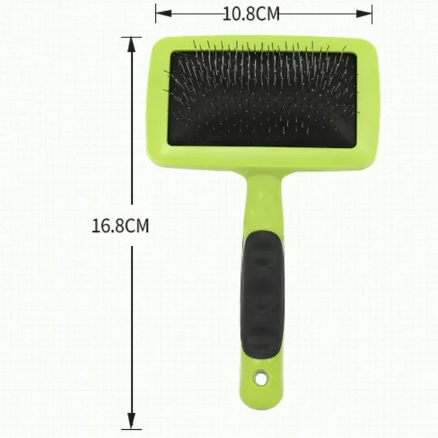 Brosse pour chien en acier inoxydable, peignes pour chiens, Massage, toilettage pour chiens, épilateur de poils d'animaux, outils de nettoyage, poignée souple, peigne pour chat