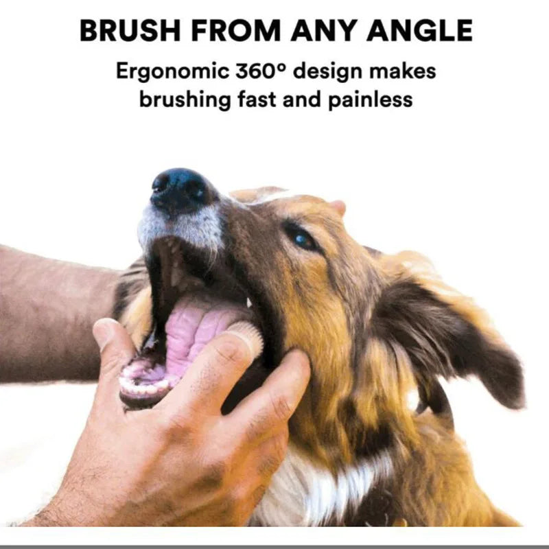 Super Soft Pet Finger Toothbrush Gentle Teeth Cleaning for Dogs and Cats