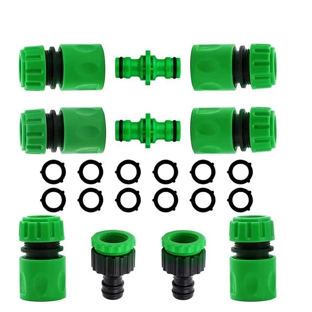 Garden Watering Hose ABS Quick Connector 1/2” End Double Male Hose Coupling Joint Adapter Extender Set For Hose Pipe Tube