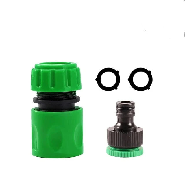 Garden Watering Hose ABS Quick Connector 1/2” End Double Male Hose Coupling Joint Adapter Extender Set For Hose Pipe Tube