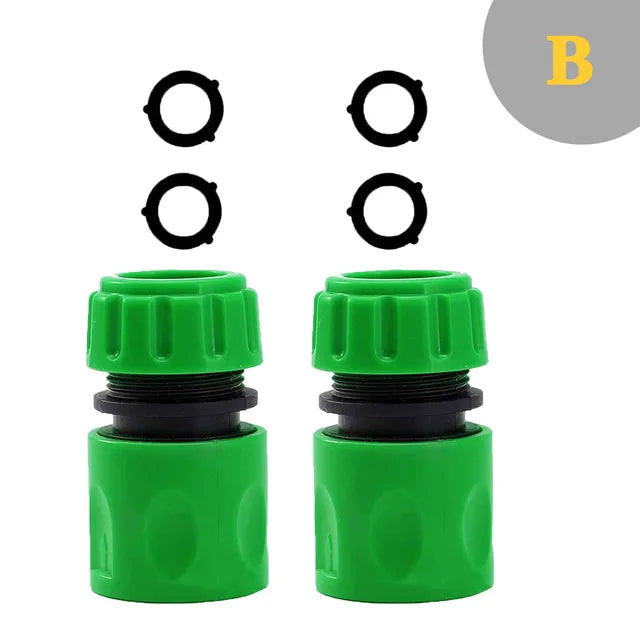 Garden Watering Hose ABS Quick Connector 1/2” End Double Male Hose Coupling Joint Adapter Extender Set For Hose Pipe Tube