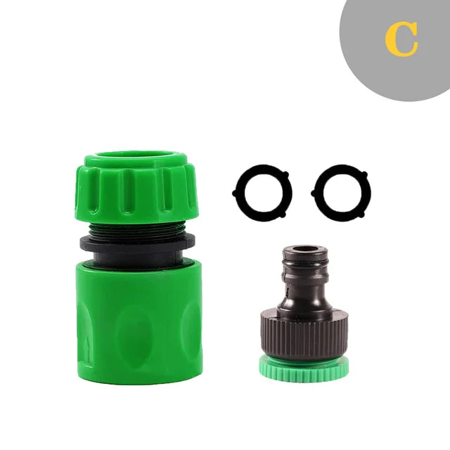 Garden Watering Hose ABS Quick Connector 1/2” End Double Male Hose Coupling Joint Adapter Extender Set For Hose Pipe Tube