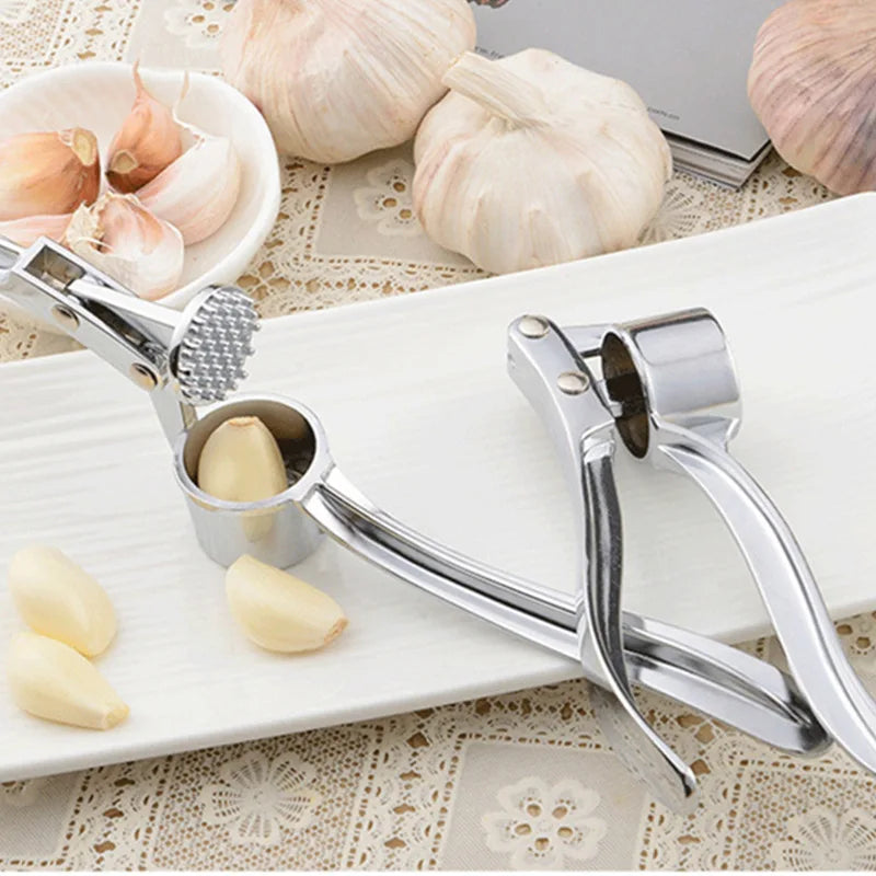 Prensa trituradora de ajo, picadora de cocina, trituradora de ajo de acero inoxidable, exprimidor, prensa Manual, herramienta de molienda, accesorios de cocina