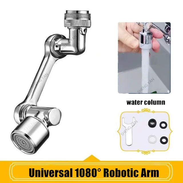 Cabezal rociador de grifo con rotación de 1080 ° Universal de Metal pesado para cocina, lavabo, extensión del grifo, burbujeador, grifo para fregadero, boquilla contra salpicaduras