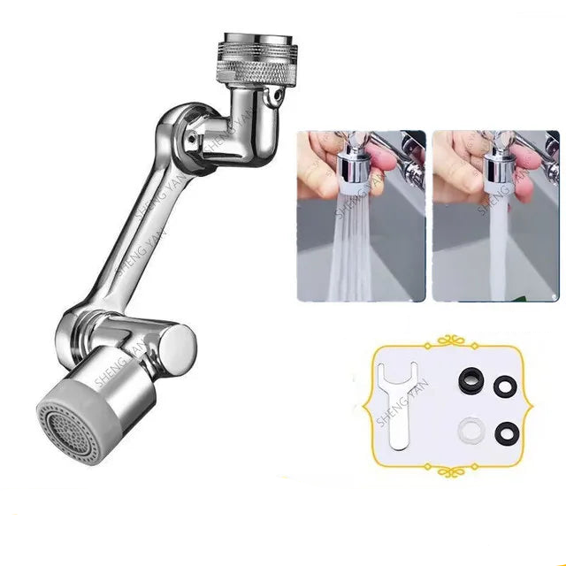 Cabezal rociador de grifo con rotación de 1080 ° Universal de Metal pesado para cocina, lavabo, extensión del grifo, burbujeador, grifo para fregadero, boquilla contra salpicaduras