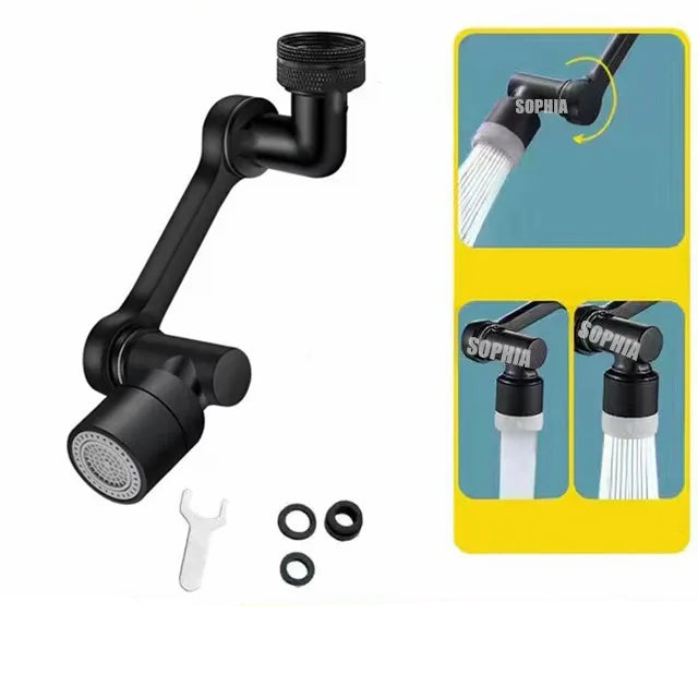 Cabezal rociador de grifo con rotación de 1080 ° Universal de Metal pesado para cocina, lavabo, extensión del grifo, burbujeador, grifo para fregadero, boquilla contra salpicaduras