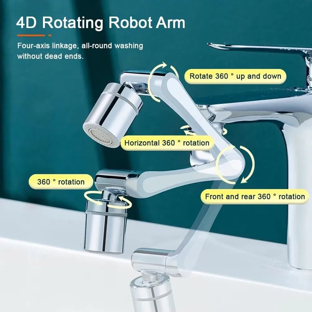 Tête de pulvérisation universelle en métal lourd, Rotation à 1080 °, pour Extension de lavabo de cuisine, barboteur de robinet d'évier, buse d'éclaboussure