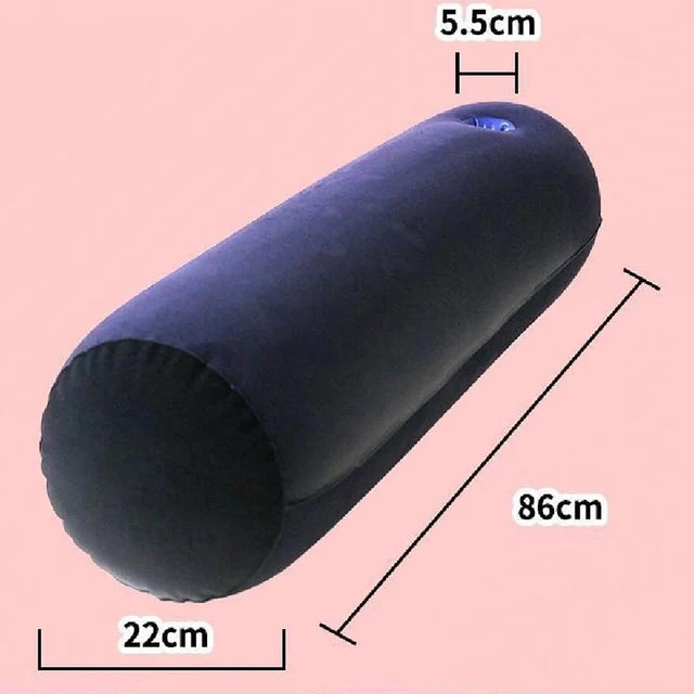 Inflatable Travel Pillow Multifunctional Body Pillow Lumbar Yoga Pillow Travel Positions Support Air Cushion Triangular Pillow