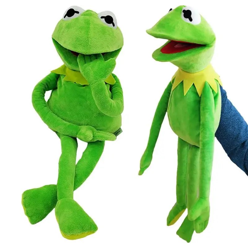 Marionnette à main en peluche grenouille de 24 pouces pour un jeu créatif et du plaisir en famille