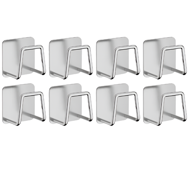 Soporte para esponjas de cocina, esponjas de fregadero de acero inoxidable, escurridor, soporte de almacenamiento autoadhesivo, ganchos de pared, organizador de cocina