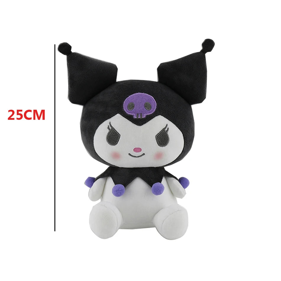 Kuromi juguete de peluche-vestido de princesa muñeca de trapo de dibujos animados para decoración de dormitorio 