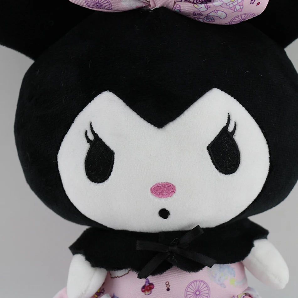 Kuromi Plush Toy-Princess Dress Cartoon Ragdoll for Bedroom Decor