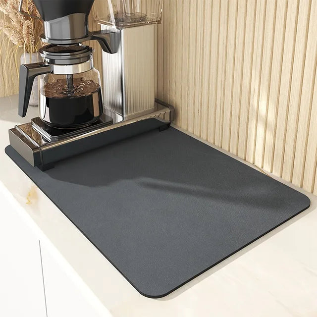 Tapete grande superabsorbente para cocina, tapete para escurrir platos de café, tapete de secado, almohadilla para escurrir baño de secado rápido, mantel individual para grifo de cocina