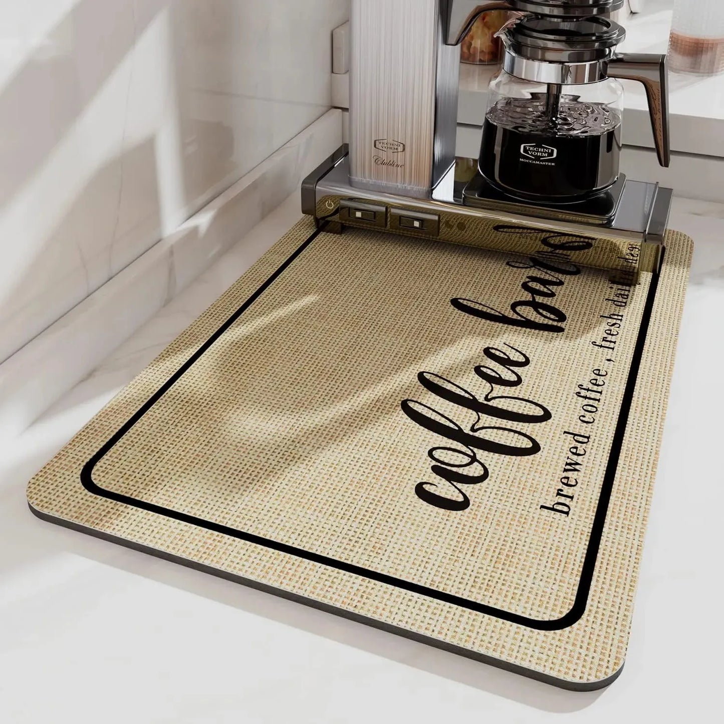 Grand tapis de cuisine Super absorbant, égouttoir pour plats à café, séchage rapide, pour salle de bain, napperon pour robinet de cuisine