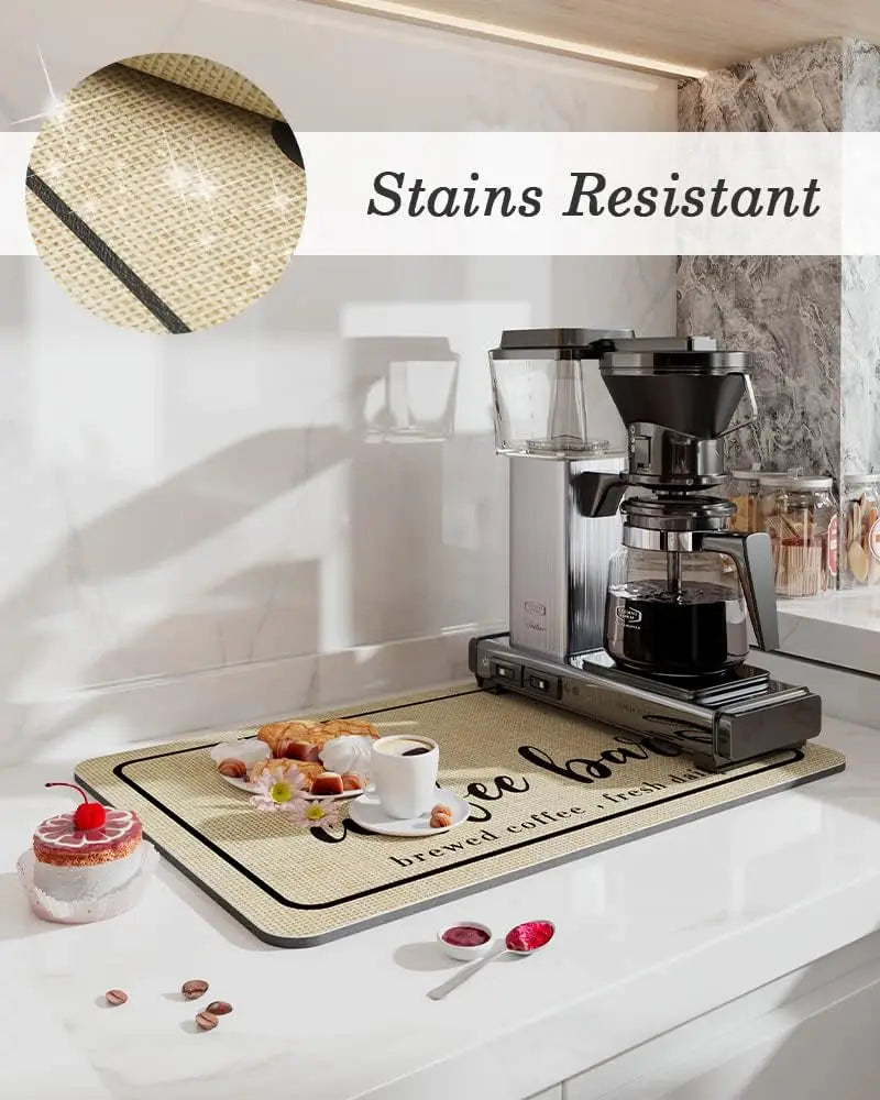 Grand tapis de cuisine Super absorbant, égouttoir pour plats à café, séchage rapide, pour salle de bain, napperon pour robinet de cuisine