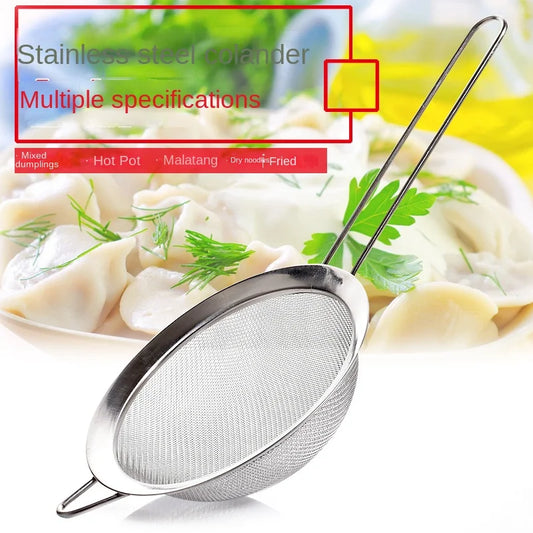 Large Mesh Food Strainer for Kitchen, Perfect for Sieving Flour and Powdered Sugar