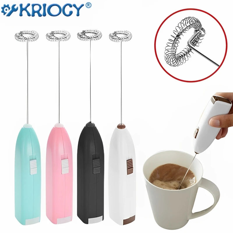 Mini Electric Whisk Foamer Blender Wireless Coffee Whisk Mixer Handheld Egg Beater Cappuccino Frother Mixer Kitchen Whisk Tools