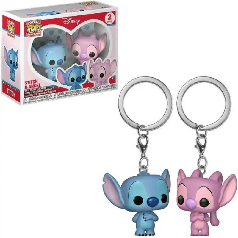 Adorables porte-clés Anime-Mickey Minnie Stitch-Charmes de voiture et de sac parfaits