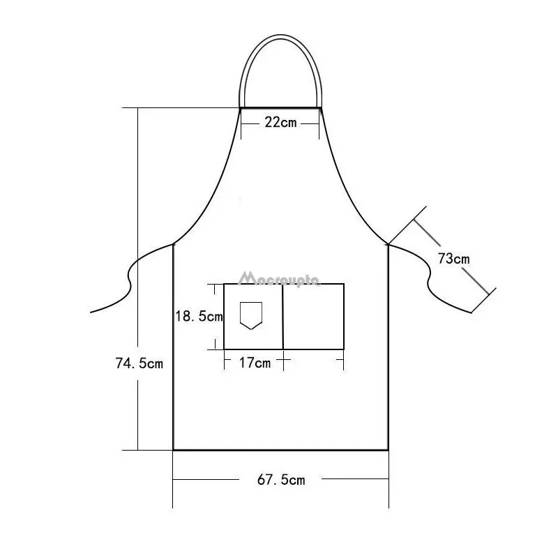 New Fashion Canvas Kitchen Aprons For Woman Men Chef Work Apron For Grill Restaurant Bar Shop Cafes Beauty Nails Studios Uniform