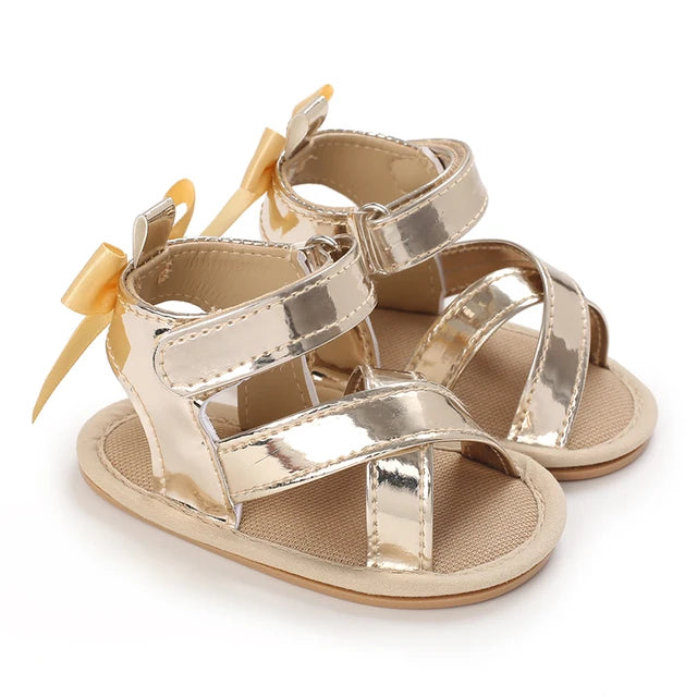 Adorable Baby Girl Flower Sandals: Soft Sole, Anti-Slip. First Steps Ready 0-18M