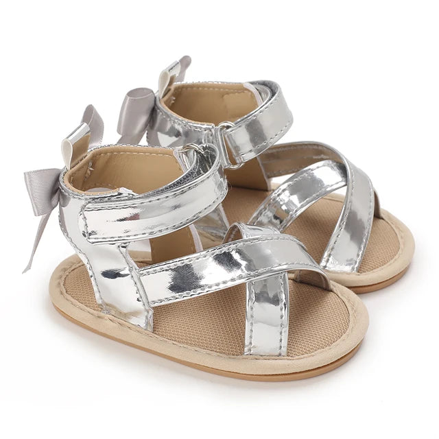 Adorable Baby Girl Flower Sandals: Soft Sole, Anti-Slip. First Steps Ready 0-18M