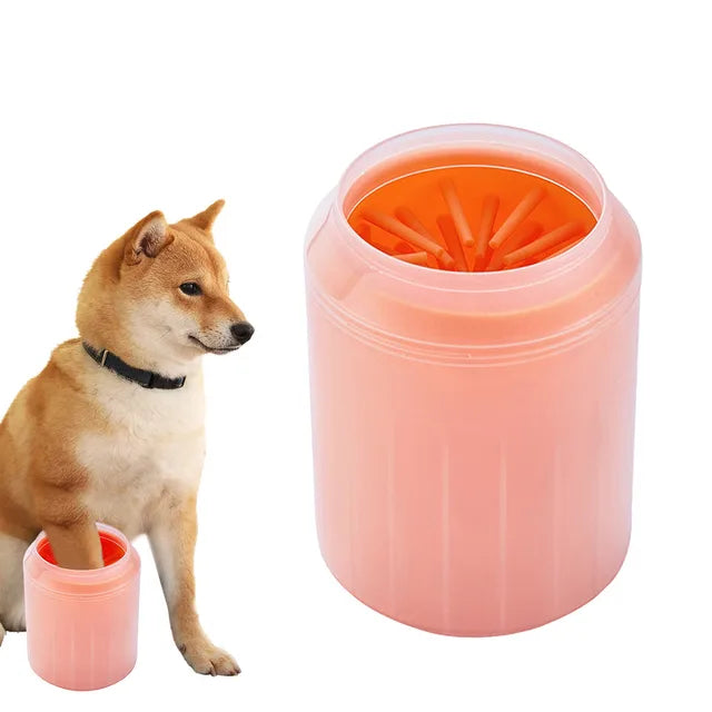 Portable Pet Paw Cleaner Cup Soft Silicone Foot Cleaning for Cats and Dogs