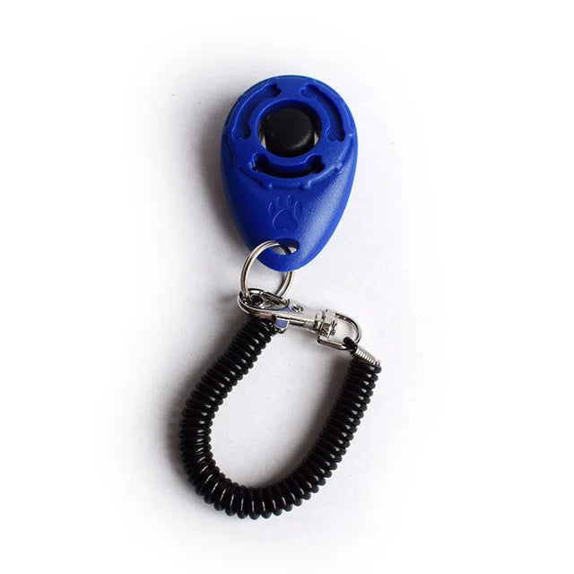 Clicker de entrenamiento portátil con correa para la muñeca, tecla de sonido para mascota, gato, perro, cachorro