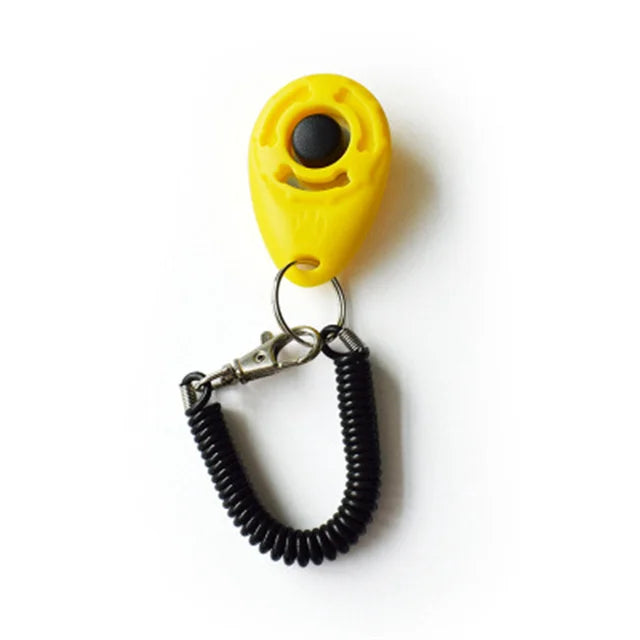 Clicker de entrenamiento portátil con correa para la muñeca, tecla de sonido para mascota, gato, perro, cachorro