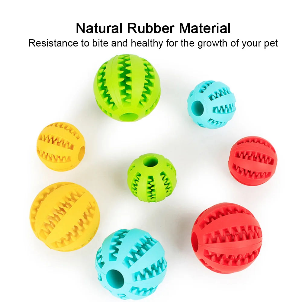 Interactive Rubber Ball Prize Toy-Tooth Cleaning for Small Large Dogs Puppy Cat