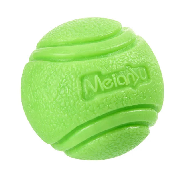 Pelota hinchable de goma sólida resistente a masticar para mascotas, juguete para entrenamiento de recuperación de lanzamiento de perros