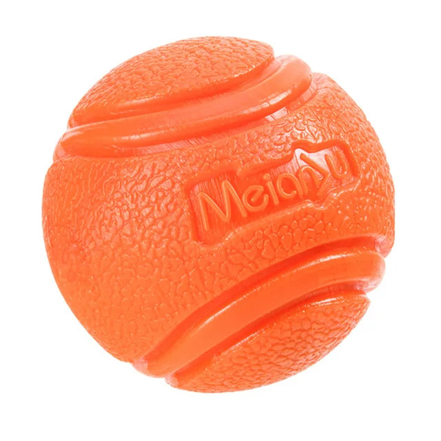 Pelota hinchable de goma sólida resistente a masticar para mascotas, juguete para entrenamiento de recuperación de lanzamiento de perros